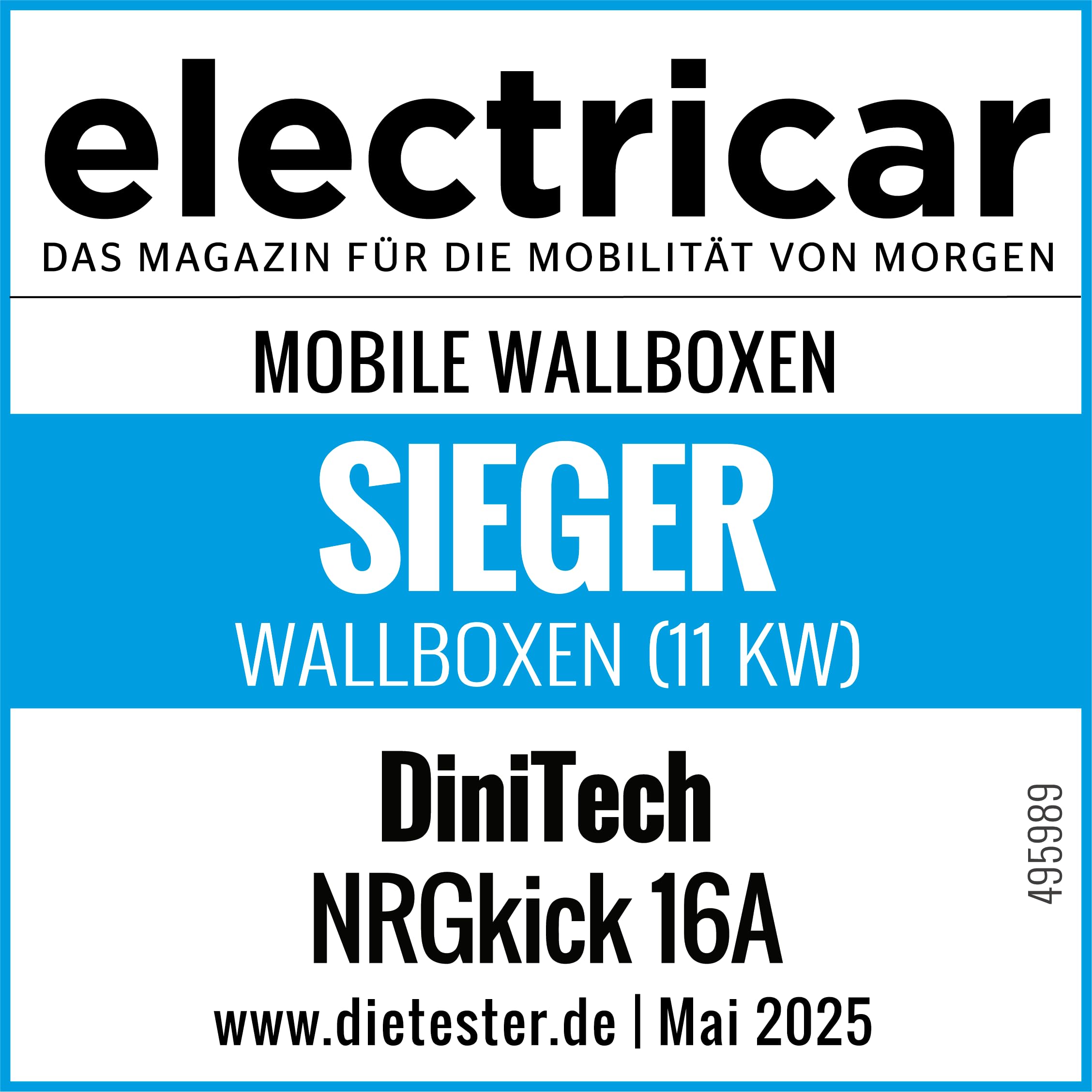 NRGkick 16A 5m Pure, WLAN und Bluetooth, Flexible Wallbox 11kW