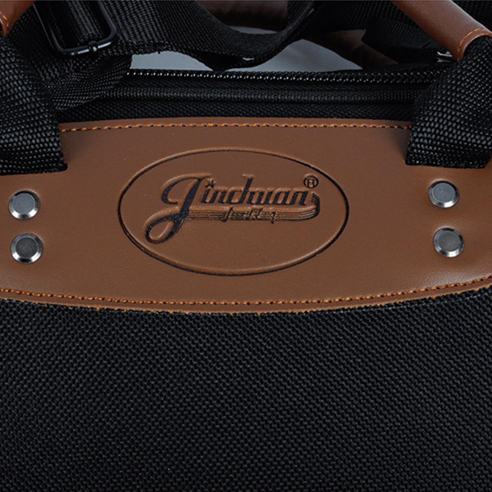 Leichter Saxophonkoffer Rucksack mit verstellbaren Gurten und wasserdichter Aufbewahrungstasche für Zubehör, Schwarz, 25.5 x 63 cm