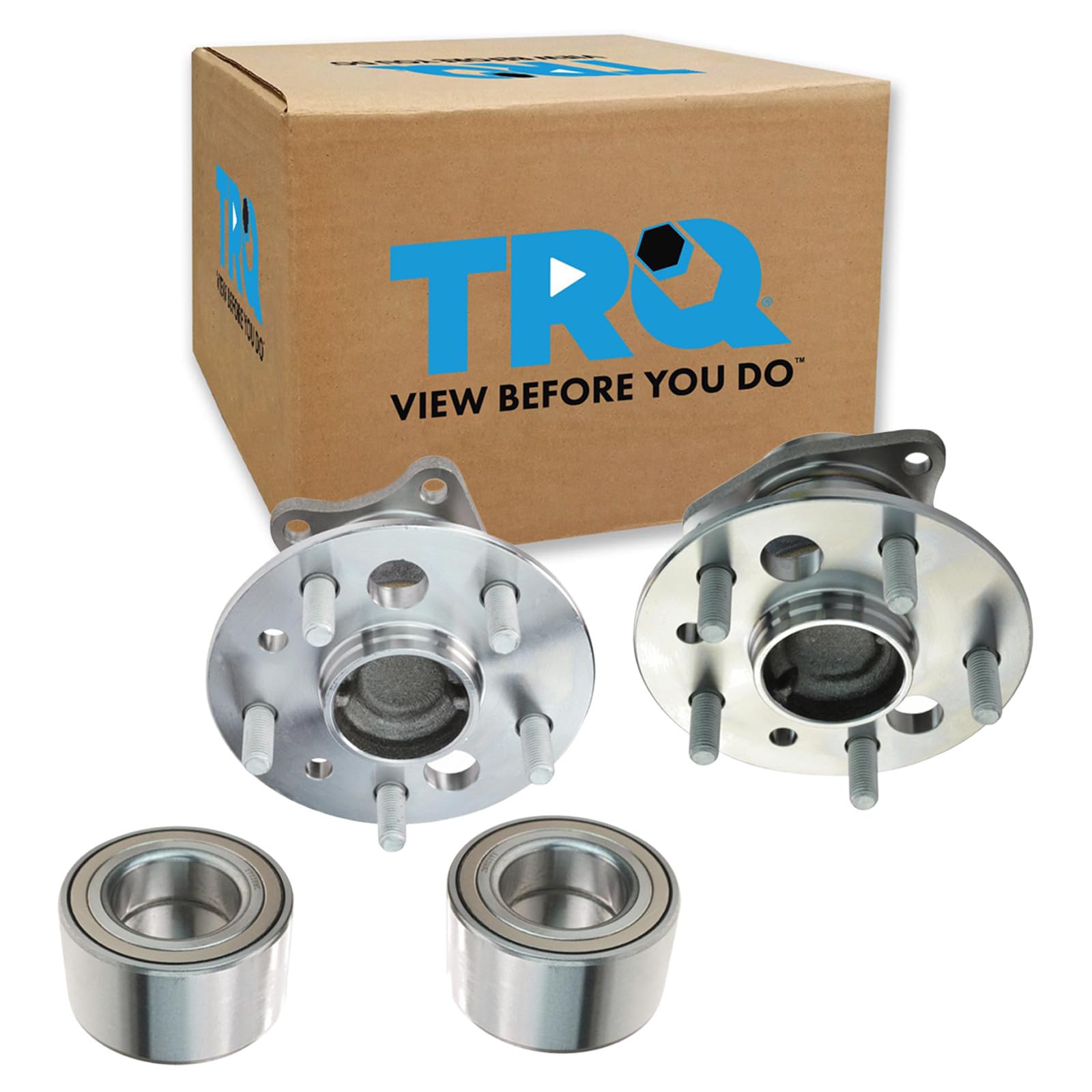 TRQ 2 Piece Wheel Bearing &amp; Hub Assembly Set