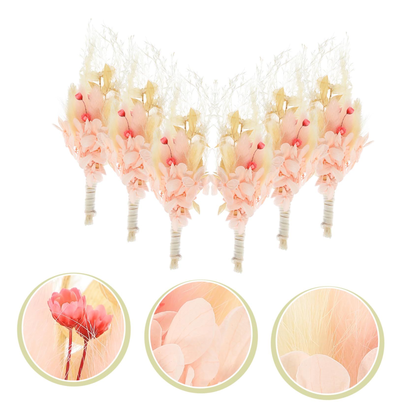 STOBAZA 2stücke Mini Trockenblumenstrauß Bundles Dried Flowers Für Kreative Deko Für Vasen Hochzeits Und Wohnraumgestaltung Pflegeleicht Natürliche Farben Bastelmaterial