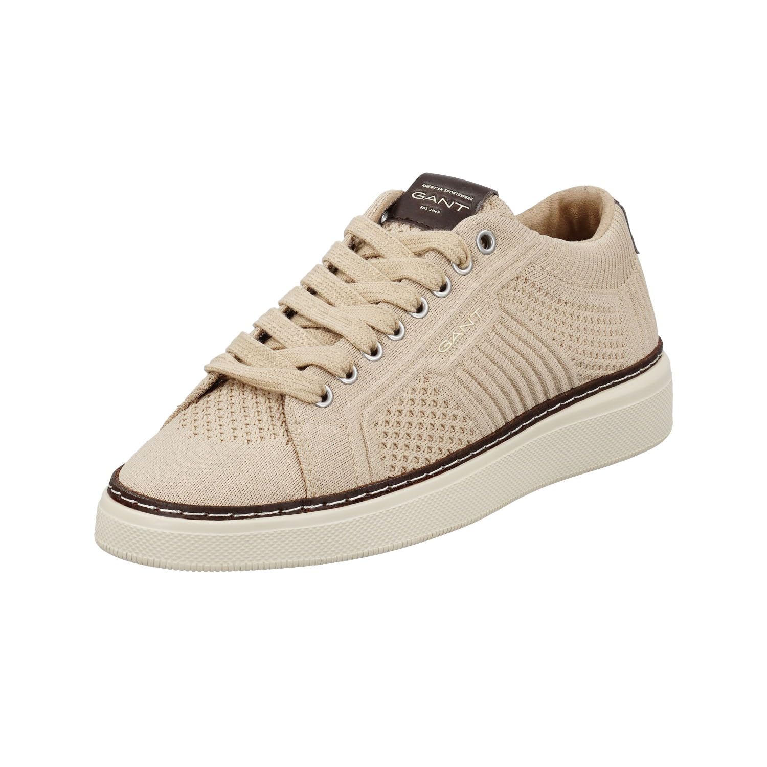 GANT Men San Prep Sneaker, Taupe, 9.5 UK