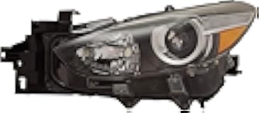 Driver Side Headlight for Mazda 3 2017-2018 Halogen Without bulb(s) Mexico or Japan Built Vehicle Replaces# BABF510L0D-PFM