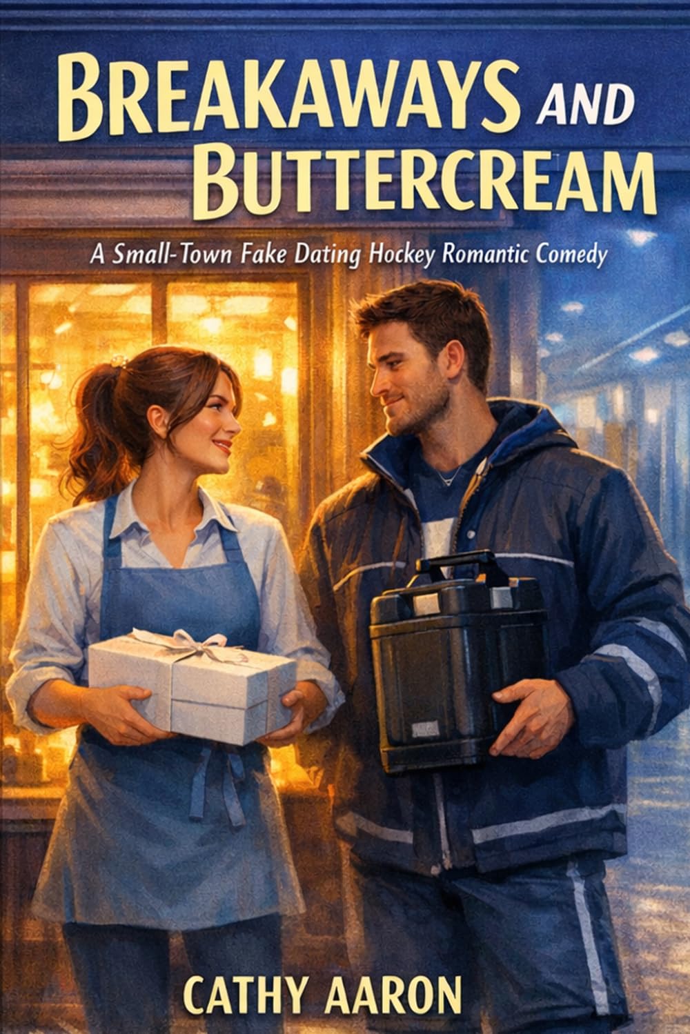 BREAKAWAYS AND BUTTERCREAM: A Small-Town Fake Dating Hockey Romantic Comedy