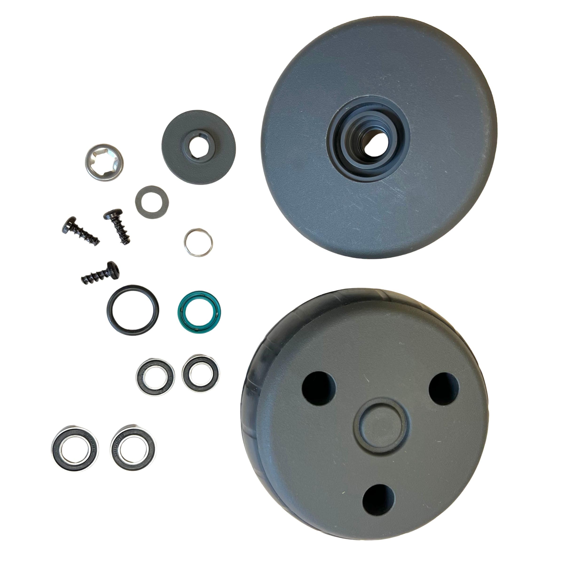 TIMBERA Kit di Riparazione – Compatibile con Husqvarna Automower: Ruota Anteriore Senza Asse con Cuscinetti, Guarnizioni, Mozzo e Protezioni – Modelli 320 330X 420 430X 440 450X 520 550 EPOS