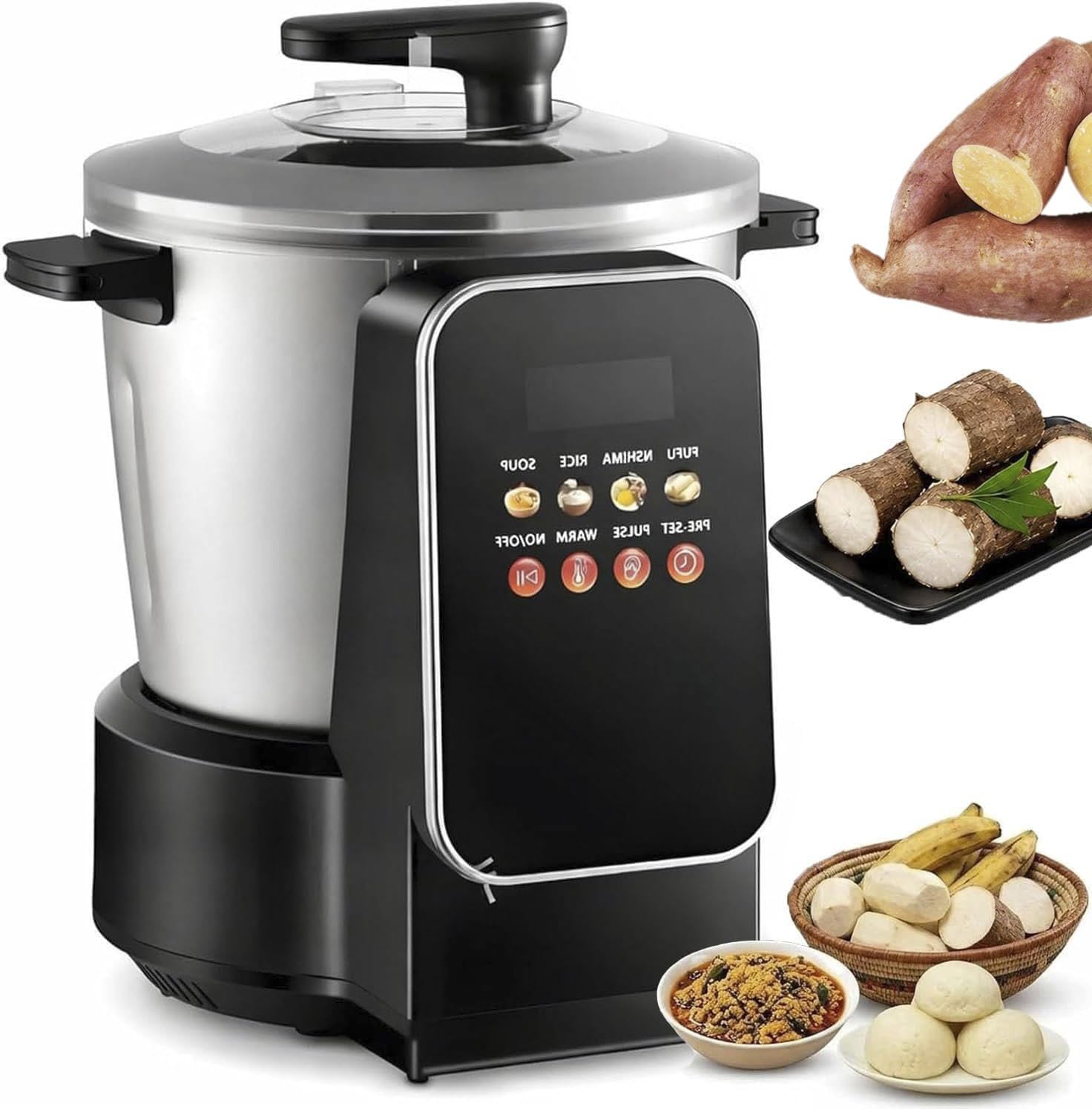 Máquina for hacer alimentos for tragar de6L,máquina for hacer fufu de 900W