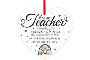 Teacher Appreciation Gifts for Women, Christmas Ornaments for Classroom Decor