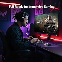 Vista 9 de acer Ratón para juegos con cable, mouse ergonómico RGB de 12,800 DPI con sensor óptico, 8 botones programables, 12 modos retroiluminados, software