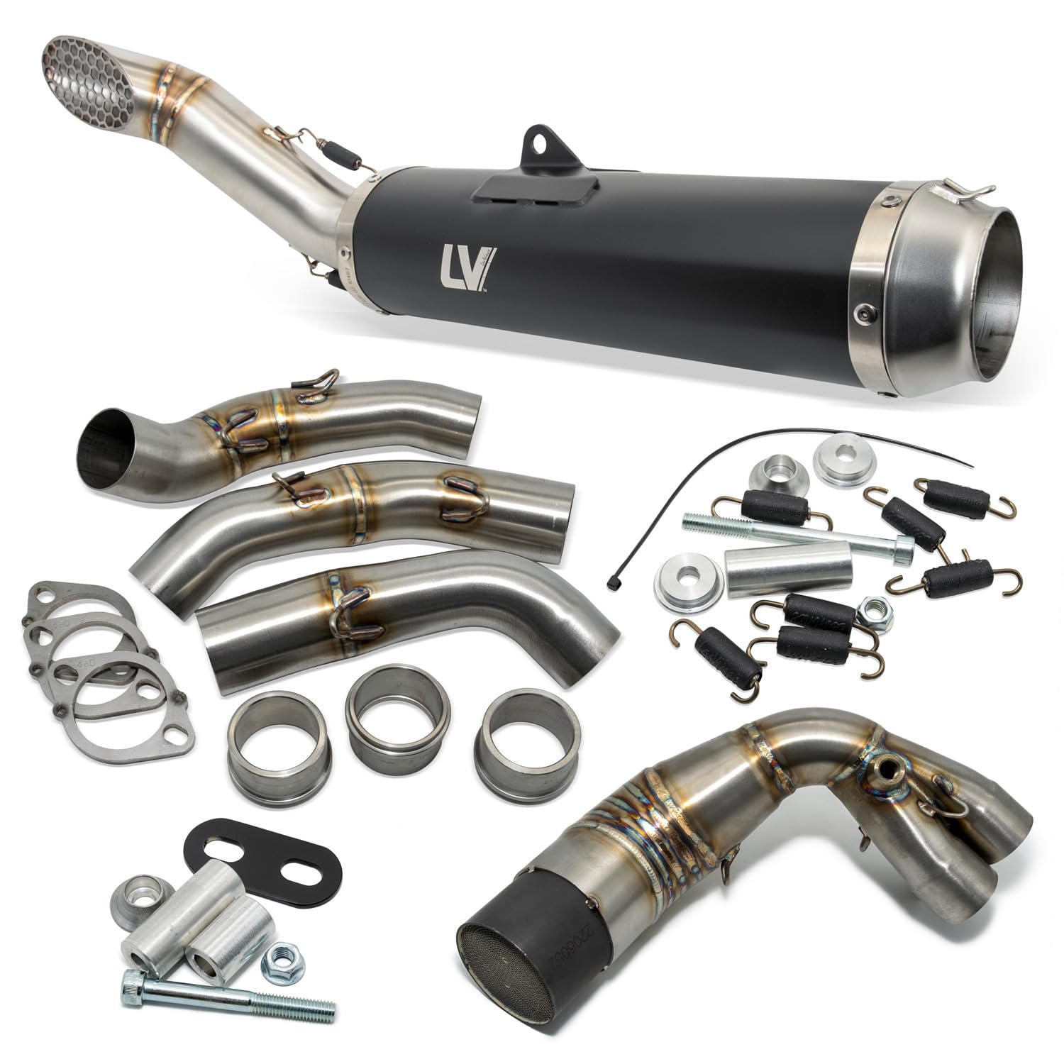LeoVince SBK LV RACE Black Edition 3/1 Stainless Steel Exhaust 