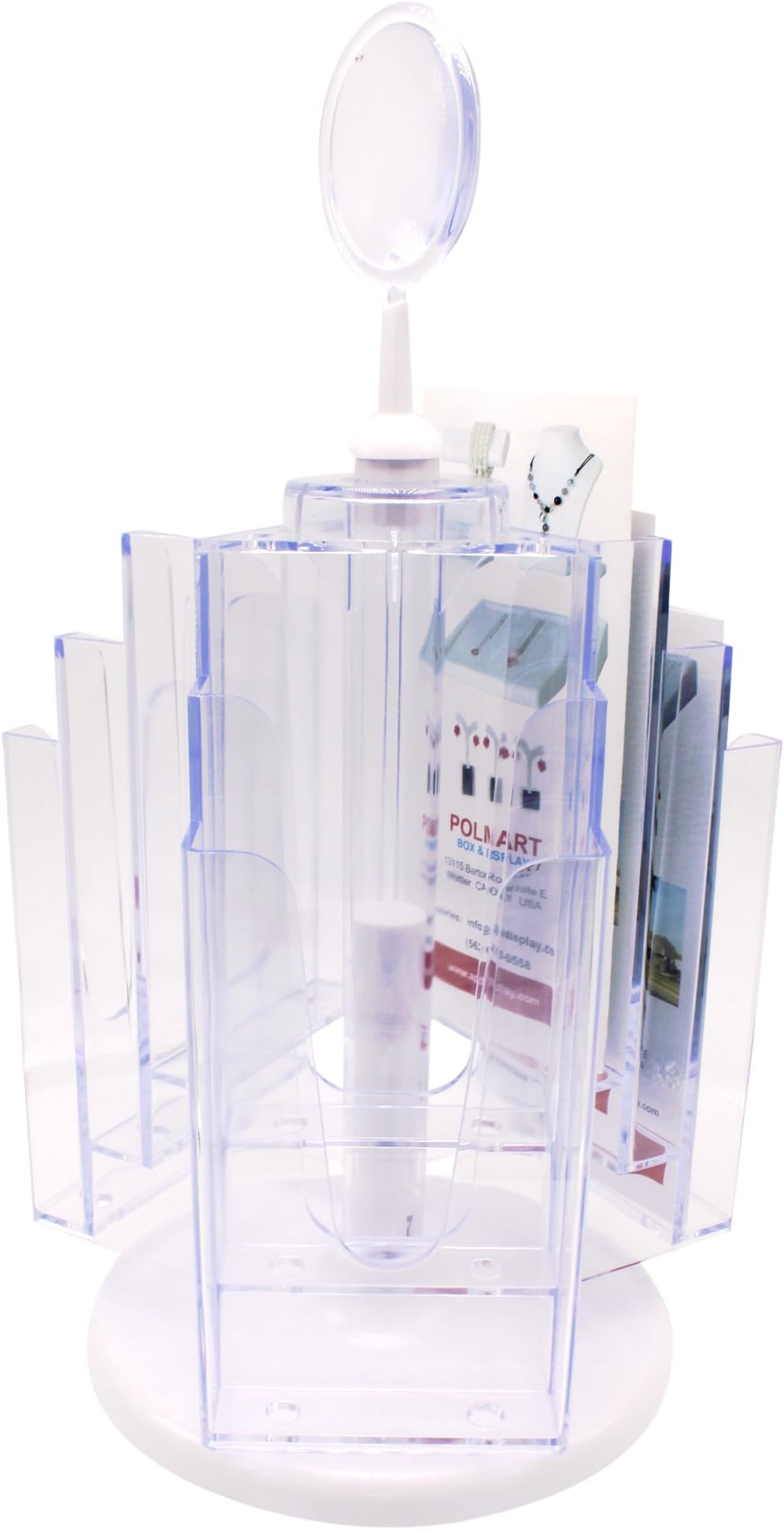 Tabletop Rotating Brochure Stand, 9 Pockets