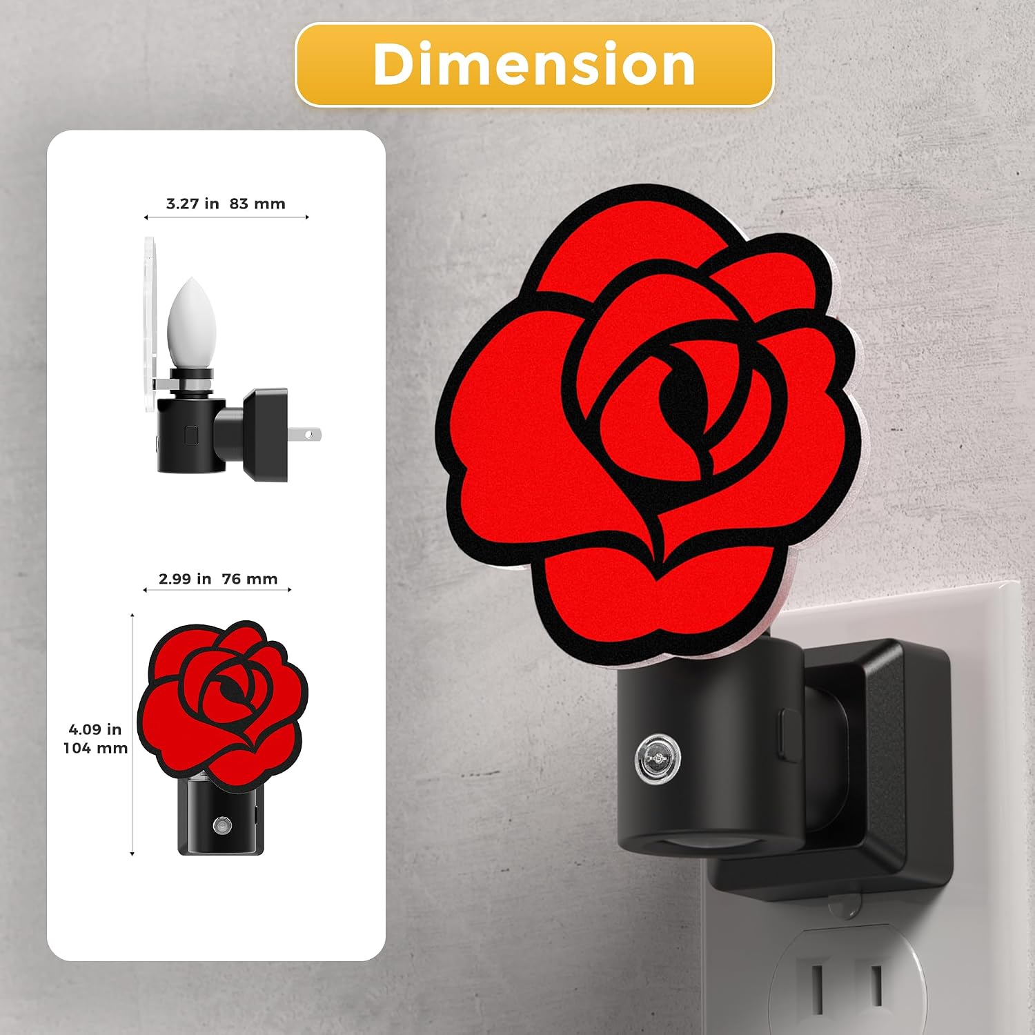 L LOHAS LED Night Lights Plug into Wall, Night Light with Light Sensor image 5