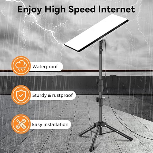Miniatura 8 de Starlink Mount Gen 3, soporte de trípode Starlink con adaptador de montaje, altura ajustable, montaje de trípode Starlink Gen 3, ajuste de ángulo de