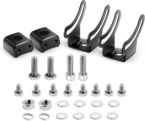 Miniatura 9 de Nilight 2 soportes de montaje lateral universales ajustables para barra de luz LED, 2 años de garantía (paquete de 2)