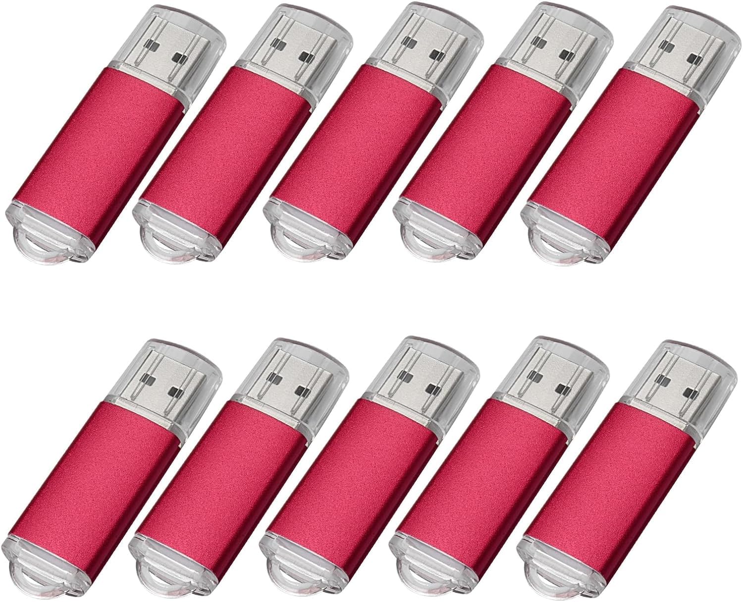 Fenglangrong 10 Pack Flash Drive 2GB USB Sticks, USB 2.0 Thumb Drives Bulk Flash Drive Pack 2GB Pendrive USB Memory Stick Zip Drive USB Sticks 10 Pack Green — view 19