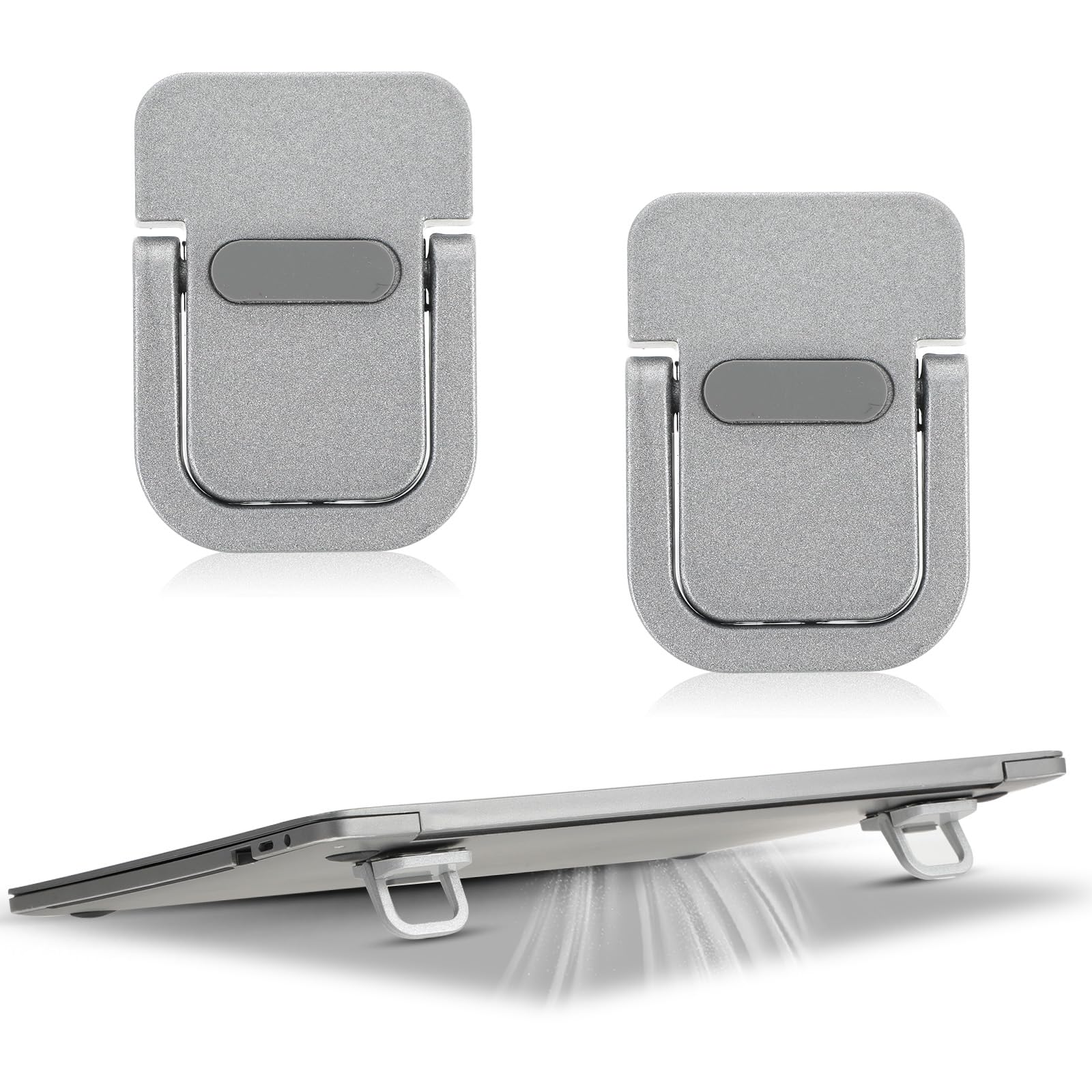 2PCS Keyboard Stands Foldable Mini Laptop Feet Portable Keyboard Riser Stand with Anti-Slip Pads Compatible with Dell Xps