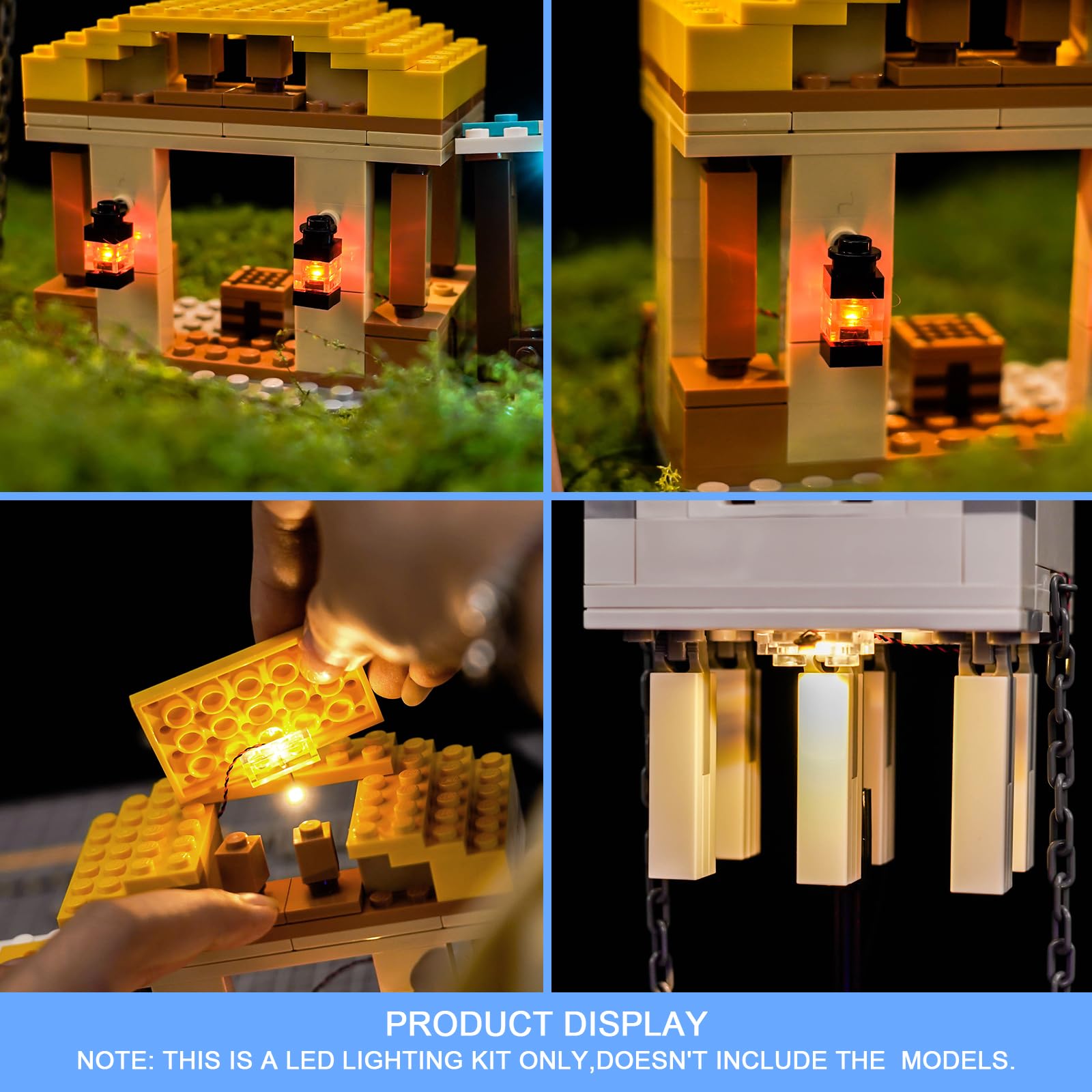 LocoLee Led Light Set Compatible with Lego 21273 The Ghast Balloon Village Attack Led Decoration Lighting Kit Compatible with Lego 21273 Building Blocks Model,Only Lights Set,No Model - Image 4