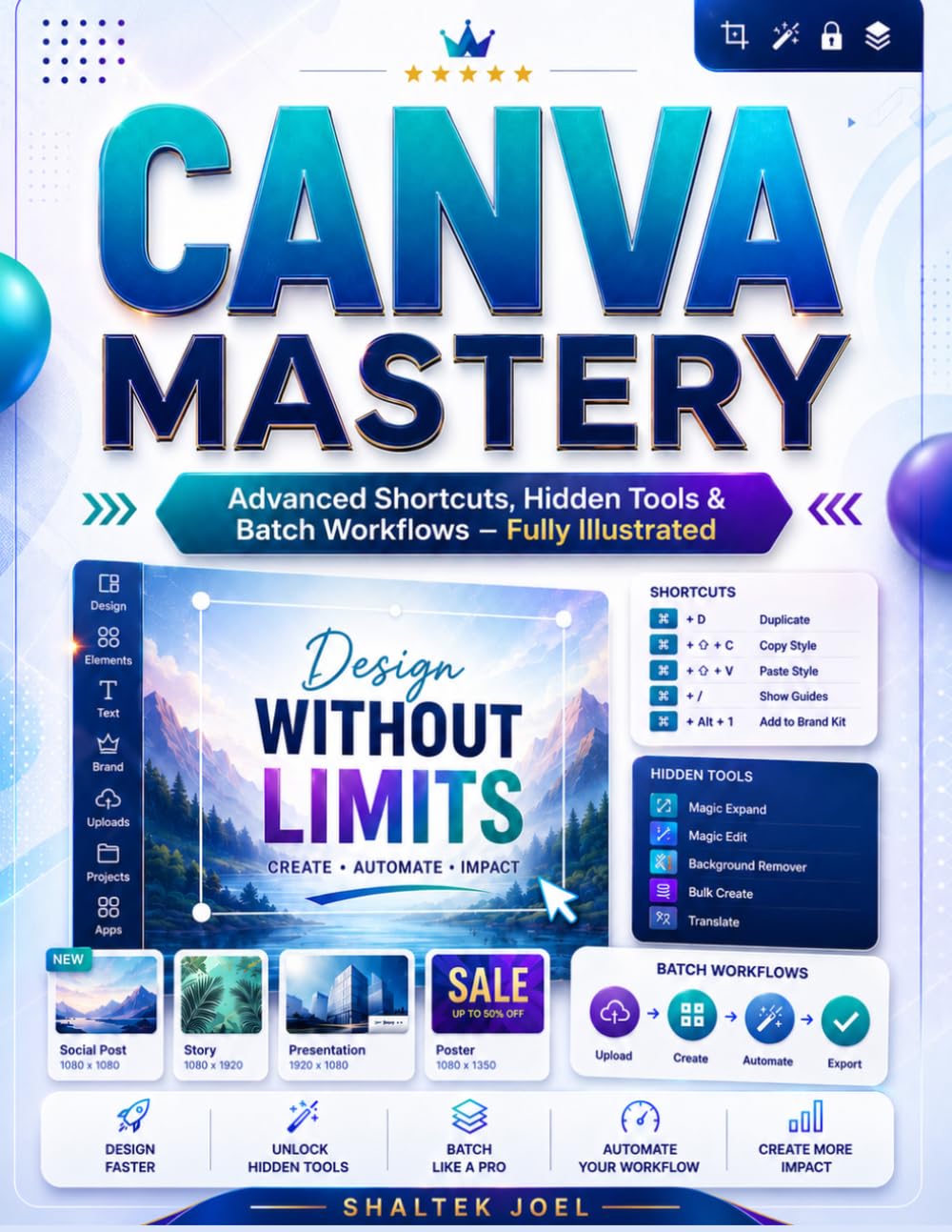 CANVA MASTERY: Advanced Shortcuts, Hidden Tools & Batch Workflows – Fully Illustrated
