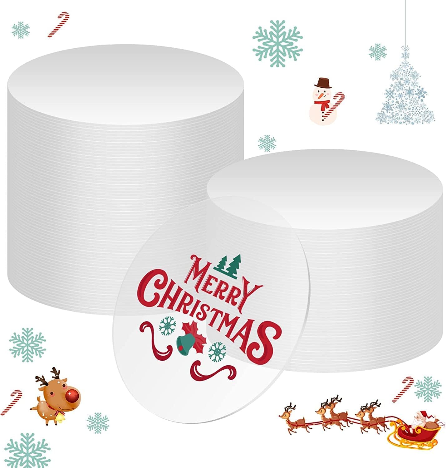 Kit Portachiavi Fai Da Te Con Dischi Acrilici - 106 Pezzi Con Nappe E Catene - Foto 7