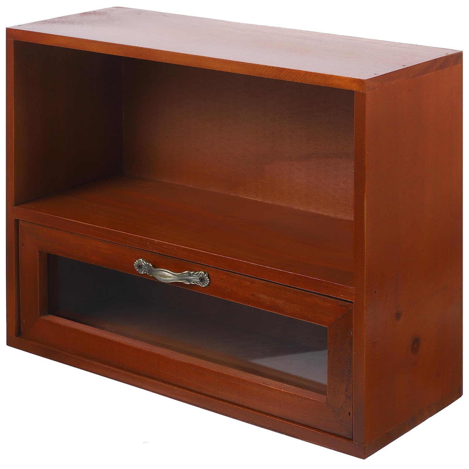 TEHAUX Organizer da Scrivania in Legno Vintage Cassetti, Grande Capacità, Fondo Stabile e Superficie Liscia, per Cosmetici e Piccoli Oggetti