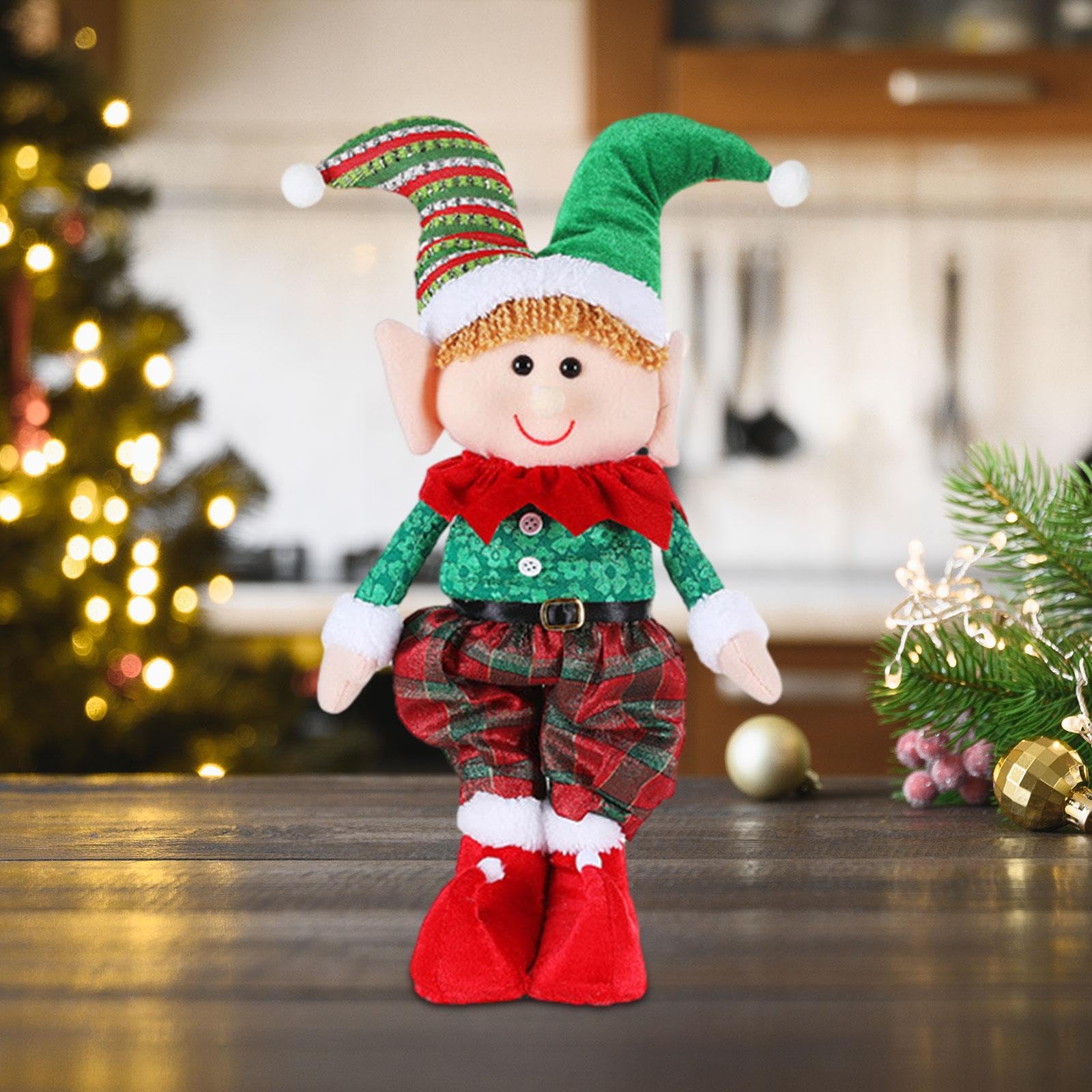 Amazon | GUOOL エルフクリスマス人形ミニおもちゃエルフ人形愛らしい