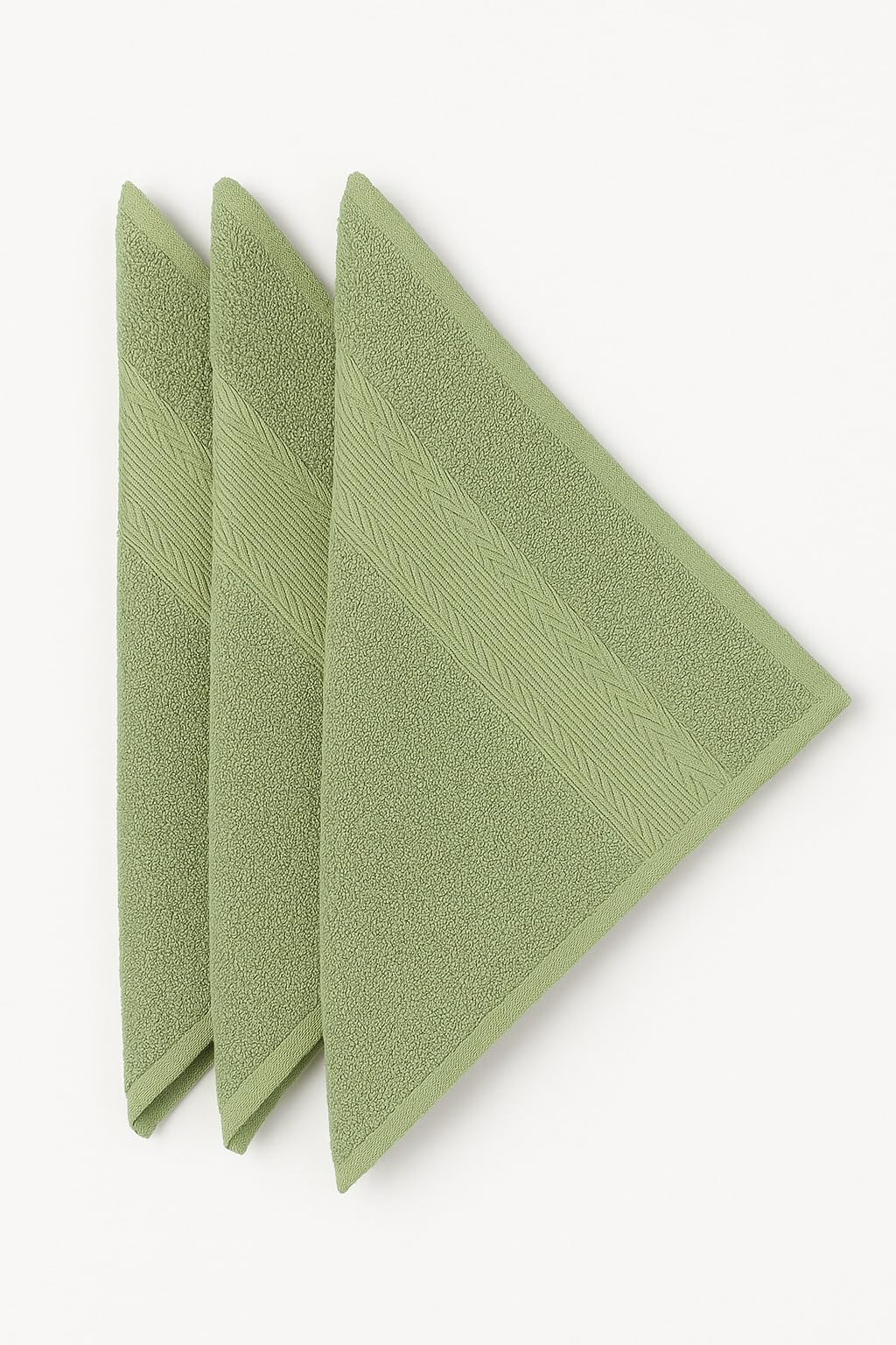 Dollar 3-Pack Cotton Face Towels - Soft & Absorbent -4