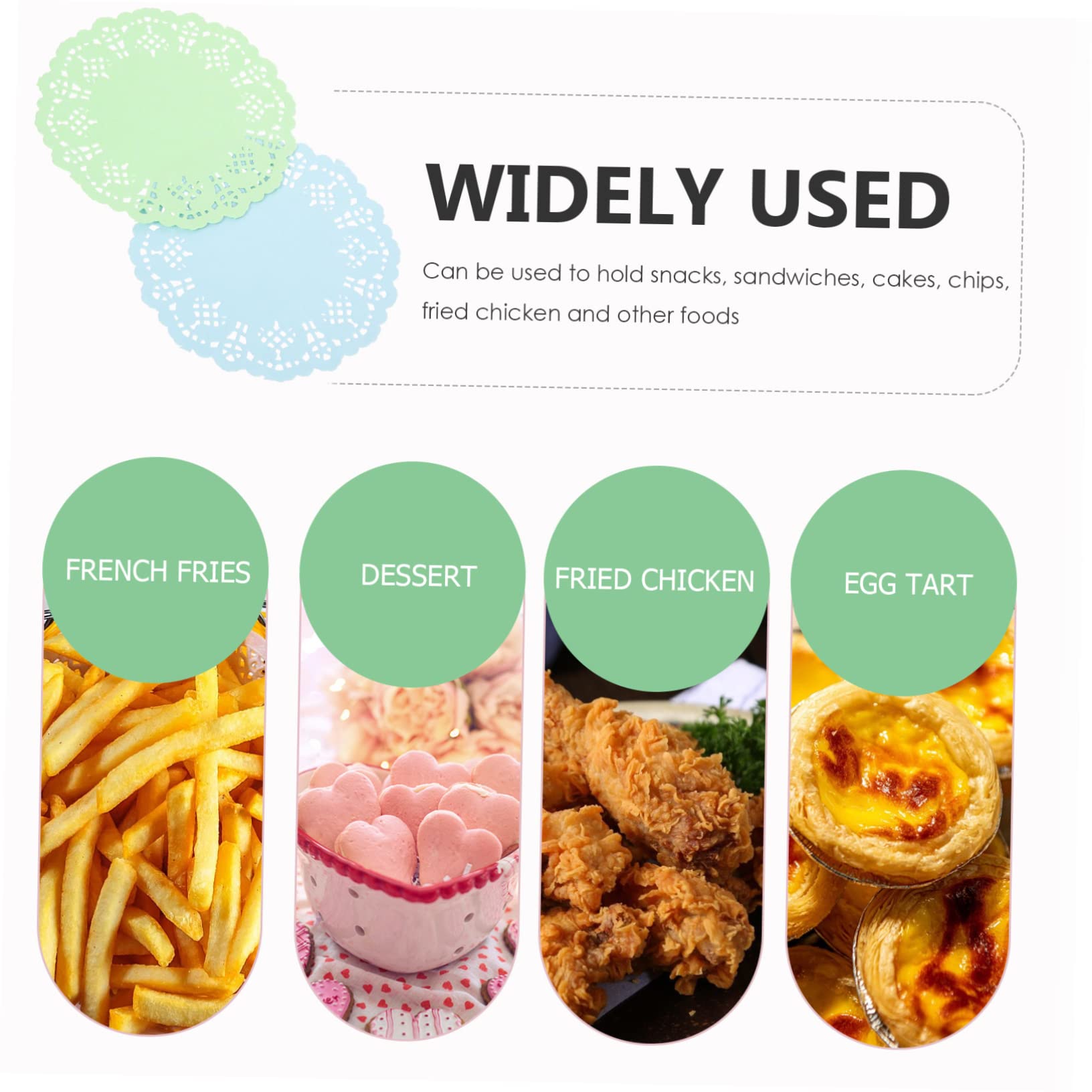 STOBAZA Gold Paper Placemats Set 2 Pack of Lace Table Mat Decor Washable Sturdy for Dining