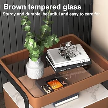 Amazon｜ベッドサイドテーブル、モダンなベッドサイドテーブル