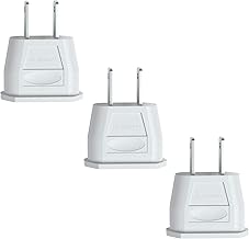 EAZY CASE - 3X USA Reiseadapter, Netzstecker für Europa auf USA, Euro-Buchse auf 2Pin Stecker – Perfekter Reisestecker für USA, Kanada, Mexiko, Karibik, Weiß, 9320002-TT