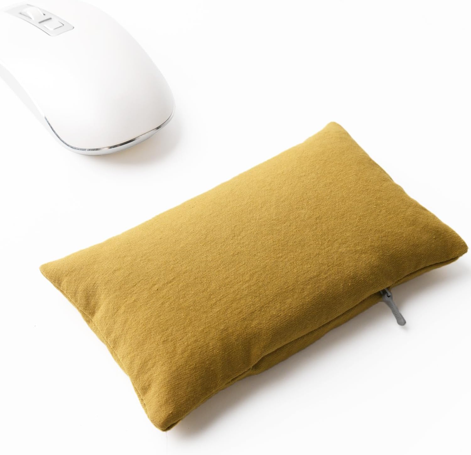 Ergonomic Mouse Wrist Rest Bean Bag, Carpal Tunnel Mouse Support Pad Filled Ergo Beads for Computer, Laptop, PC Gaming (Yellow)