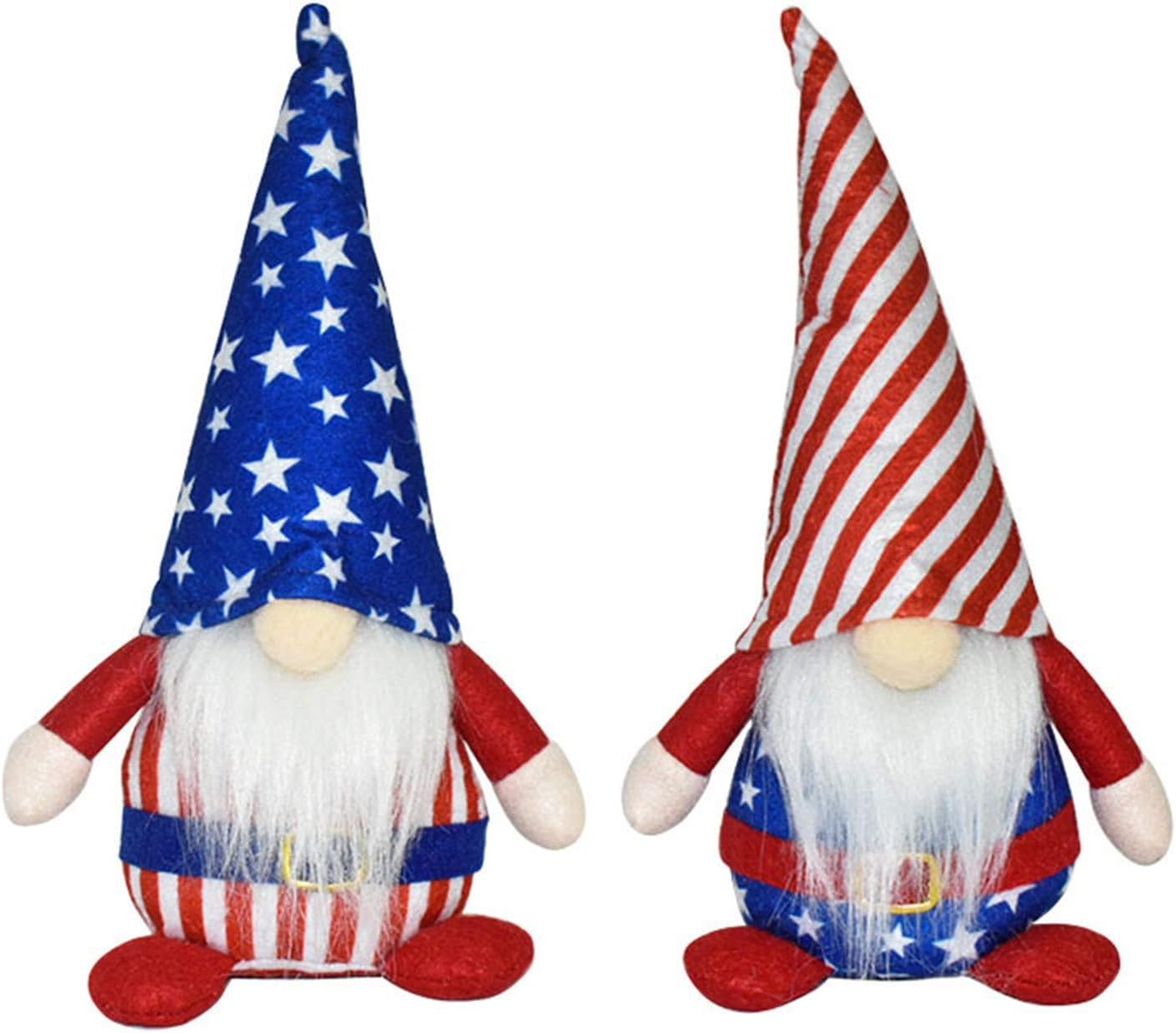 Boddenly Independence Day Patriotic Gnome, American President Election Decoration Tomte 4th of July Gift Stars and Stripes Handmade Scandinavian Memorial Day Ornaments Kitchen Tiered Tray Decorations
