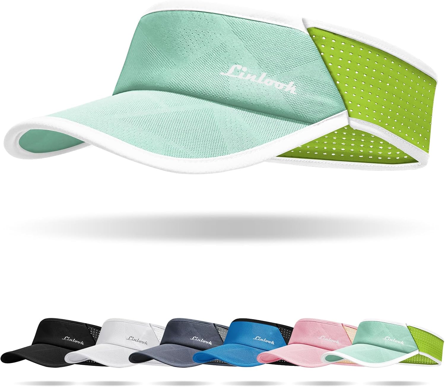 Sports Sun Visor for Men & Women Breathable Mesh, Stretchy Foldable Cooling Visor Hat for Running, Golf, Tennis, Hiking