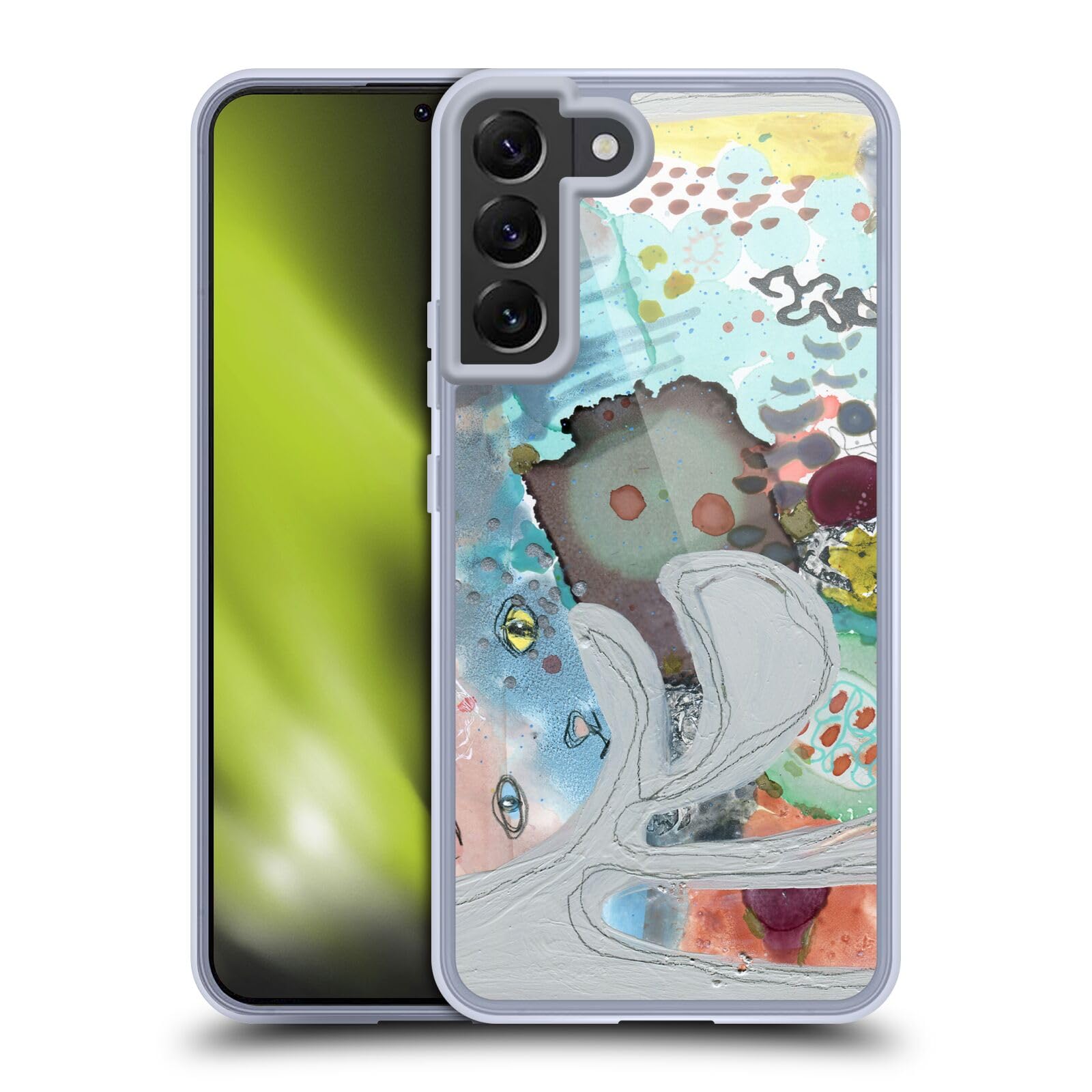 Funda de gel Samsung Galaxy S22+ 5G evita arañazos con diseño gato kitty abstracto 7