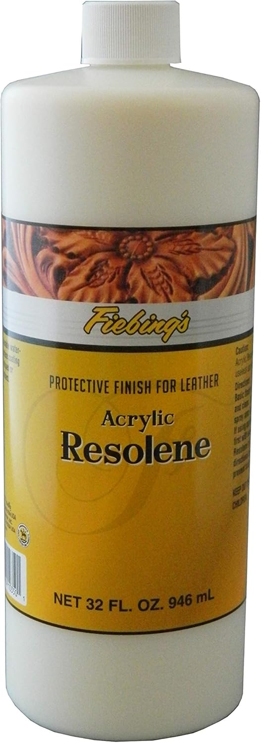 Fiebing's Resolene Finish - Neutral - 32OZ Protective top Finish for Leather