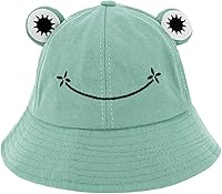 Vista 13 de Haoohu Gorra de algodón para adultos, diseño de rana, sombrero de sol para fiesta de disfraces