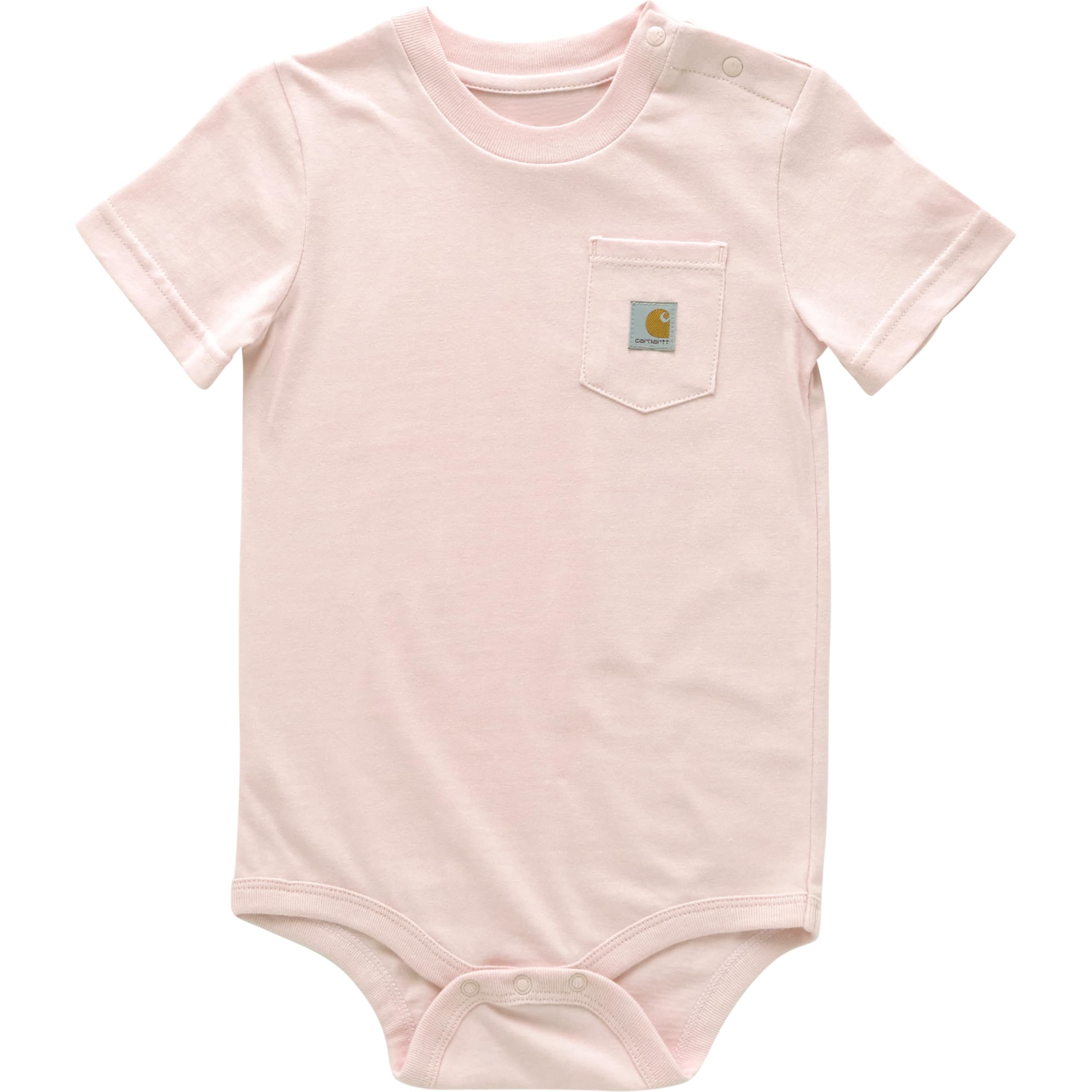 Carhartt Short-Sleeve Bodysuit Pocket T-Shirt Onesie Tuta Intera a Maniche Corte con Tasca Unisex-Bimbi
