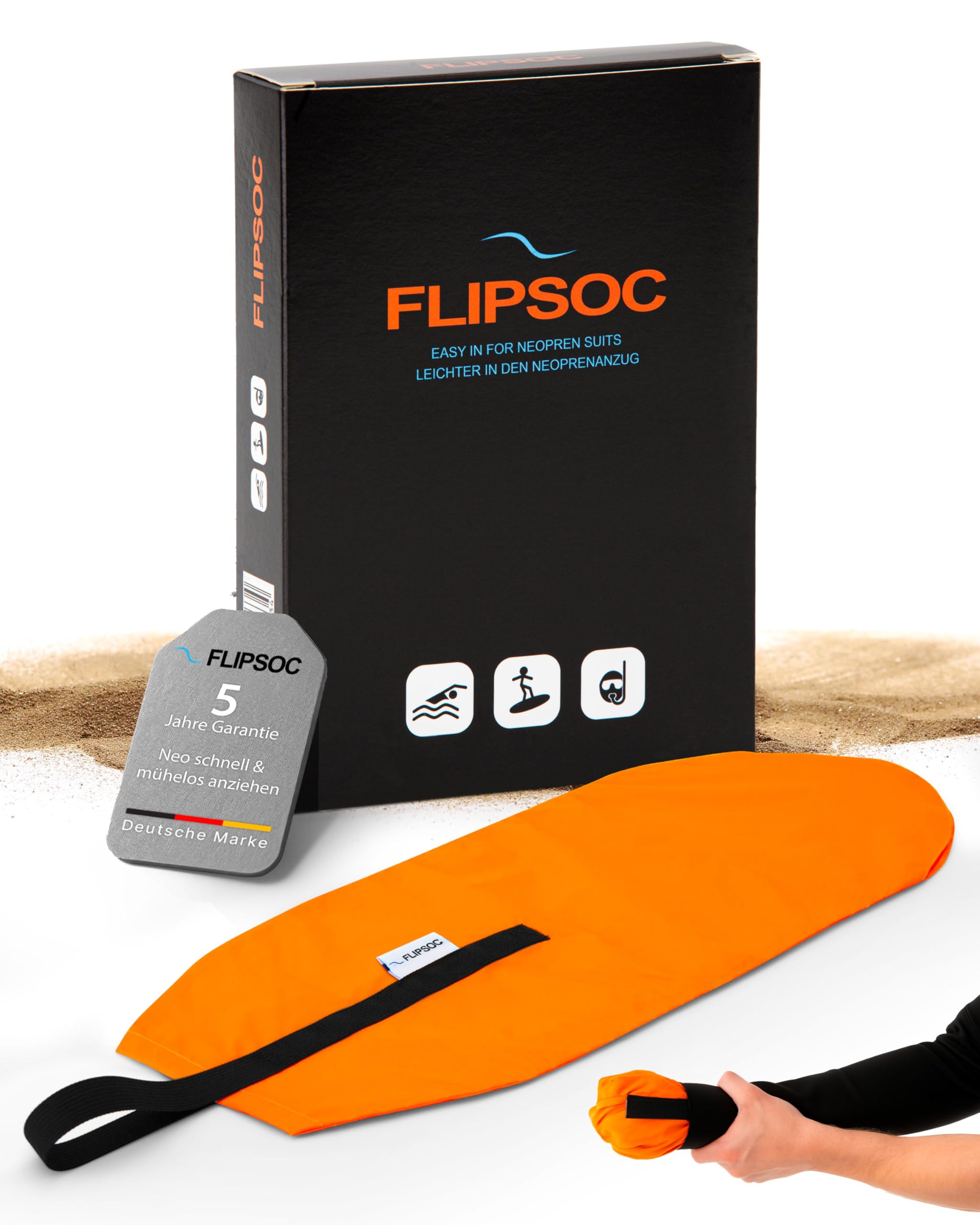 Ayuda para Ponerse el Traje de Neopreno en Segundos | Calzador para Surf, Triatlón, Buceo, Kitesurf | Mojado y Seco | Hombre, Mujer y Niños