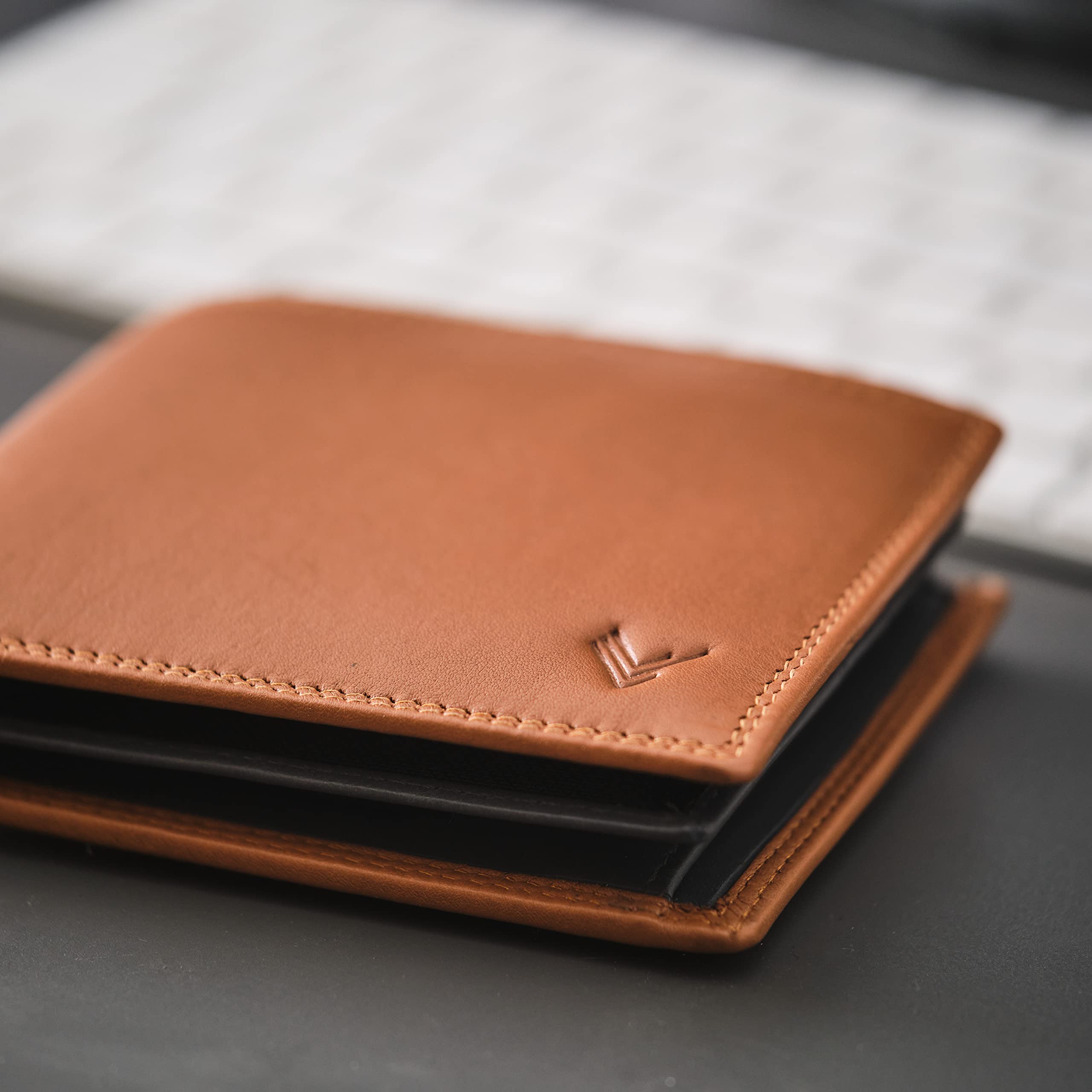 Carteras para Hombre Piel – Hecha a Mano - Monedero Tarjetero Cuero - La Cartera Hombre Piel Genuina - Billeteras con RFID - Wallets for Men - Regalos Originales, Negro