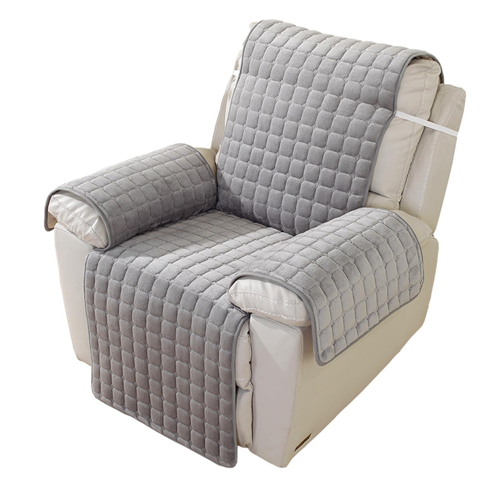 GUYIRT Recliner Chair Cover, Lazy Boy Chair Covers, Slipcovers for Recliners, Protects from Kids, Pets & Spills, Machine Washable, Dark Gray