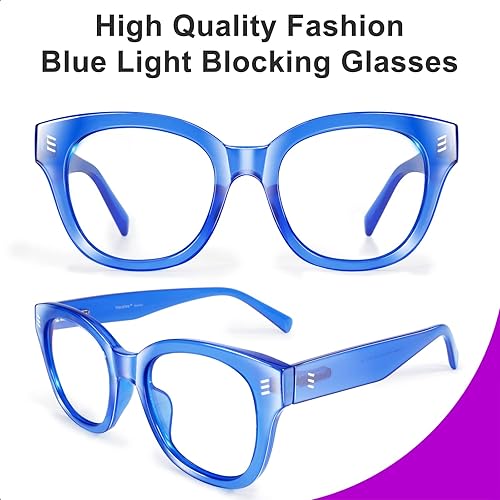 Miniatura 10 de VISOONE Lentes de bloqueo de luz azul con antideslumbramiento de computadora para juegos, lectura, mujeres y hombres, multicolor