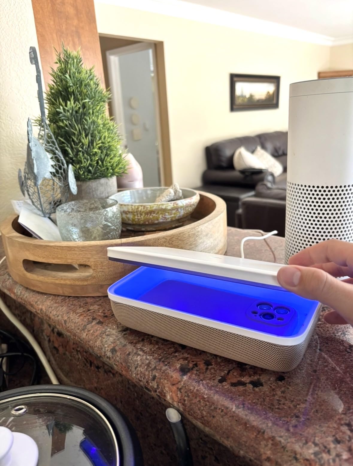 Caja desinfectante UV - Desinfectante UV para teléfonos inteligentes y más | Gran capacidad | Desinfección rápida |
