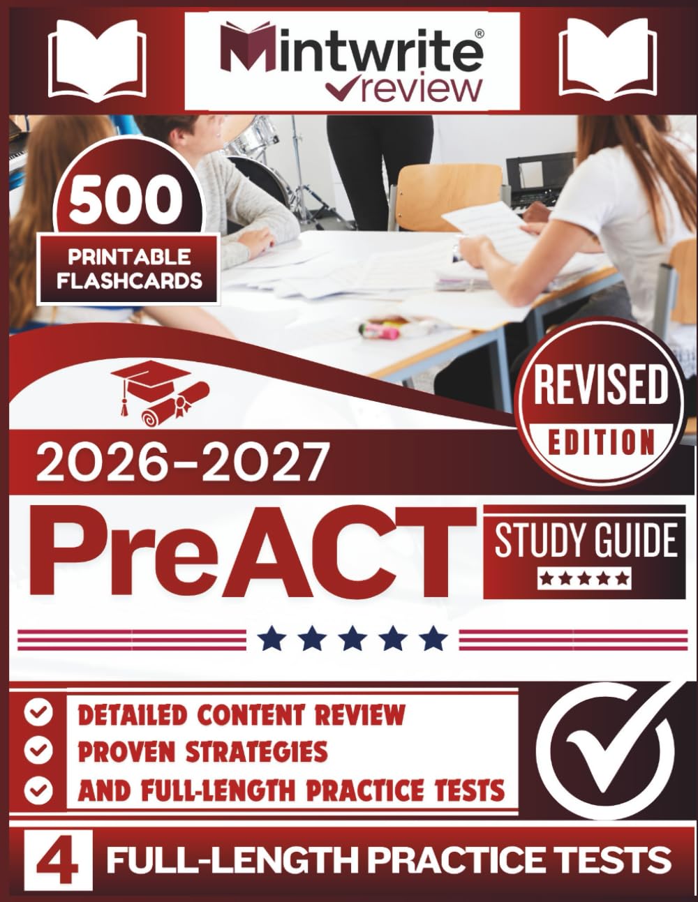 PreACT Study Guide 2026-2027: Detailed Content Review, Proven Strategies, And Full-Length Practice Tests