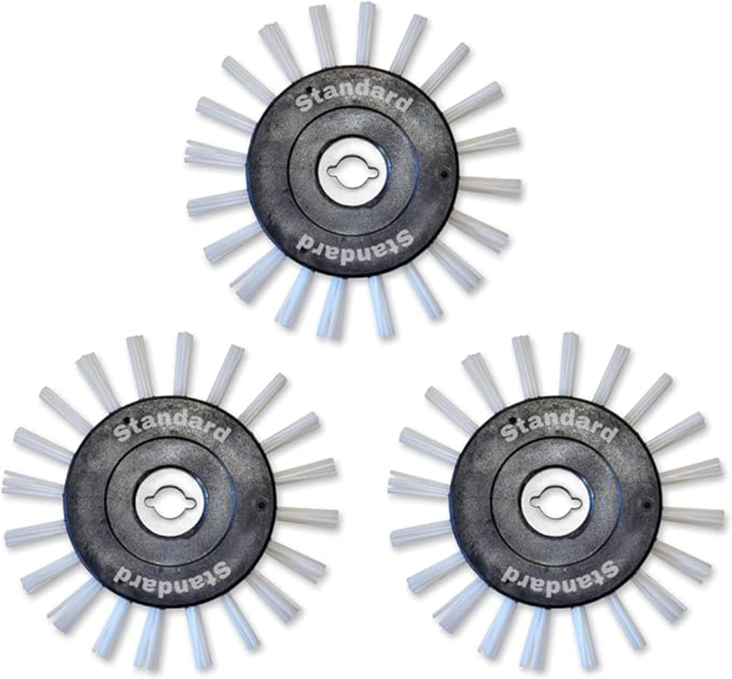 Grout Groovy! Grout Cleaning Brush Wheels for any Electric Machines | Standard Replacement Brush/Scrubber for Quick and Easy Grout Cleaning | Bathroom, Tile, & Kitchen Floor Grout Cleaner (3 Pack)