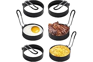 Stainless Steel Egg Cooking Rings for Perfectly Round Fried Eggs