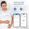 Wellue O2Ring Oxímetro de Pulso, Bluetooth, Monitor de Saturación de Oxígeno, Anillo Sensor con Alarma Vibratoria, Recargable 4