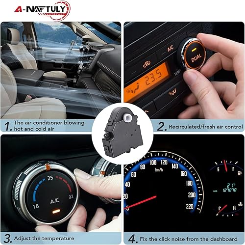 Miniatura 6 de 2 piezas de repuesto de actuador de puerta de mezcla HVAC para Chevy Silverado 1500 2500 Suburban Tahoe GMC Sierra Yukon XL Cadillac Escalade Hummer