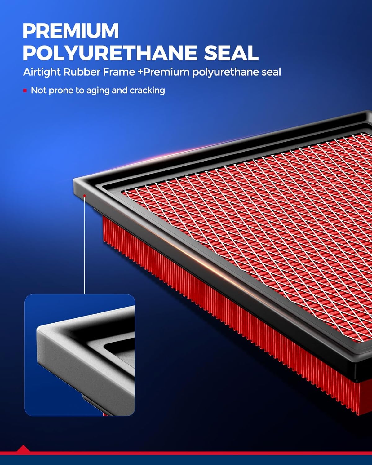 KAX Engine & Cabin Air Filter Kit, Replacement for Jeep Grand Cherokee 2011-2021 3.6L/5.7L/6.4L, Grand Cherokee WK 2022, Dodge Durango 2011-2026 3.6L/5.7L/6.4L, Replace# CA10755 CF11183