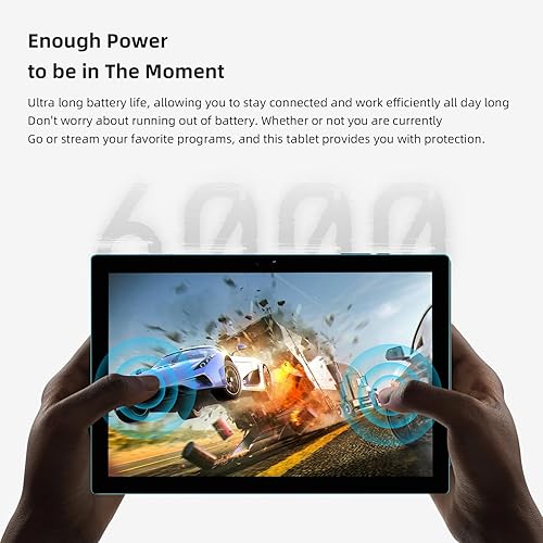 Vista 39 de Tablet 64GB 10 pulgadas Tablet, tabletas Android, batería 6000mAh Quad Core HD pantalla táctil Tableta Computadora 2MP+8MP Cámaras duales WiFi BT