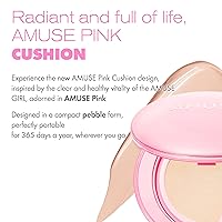 Vista 6 de Amuse SEOUL DEW POWER VEGAN CUSHION FOUNDATION (1.5 NATURAL) Dewy, glow, long-lasting, double coverage, clean beauty, lightweight, natural look
