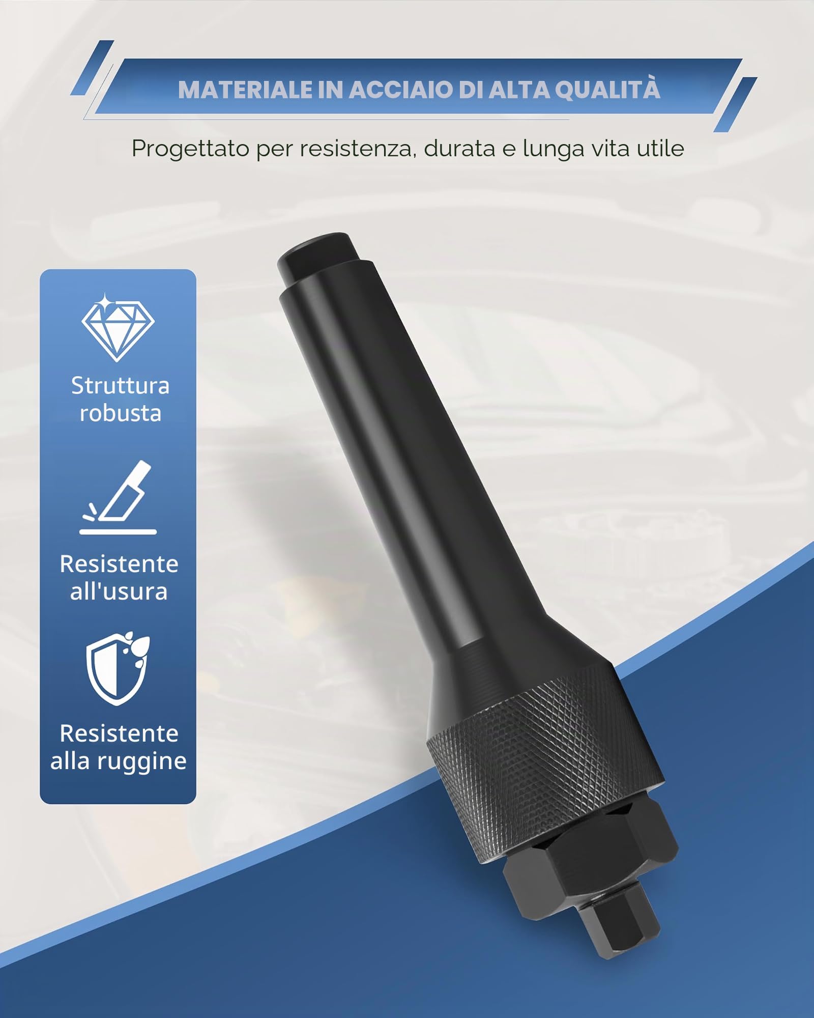 Kit di strumenti per la rimozione di candelette danneggiate, 8 mm e 10 mm