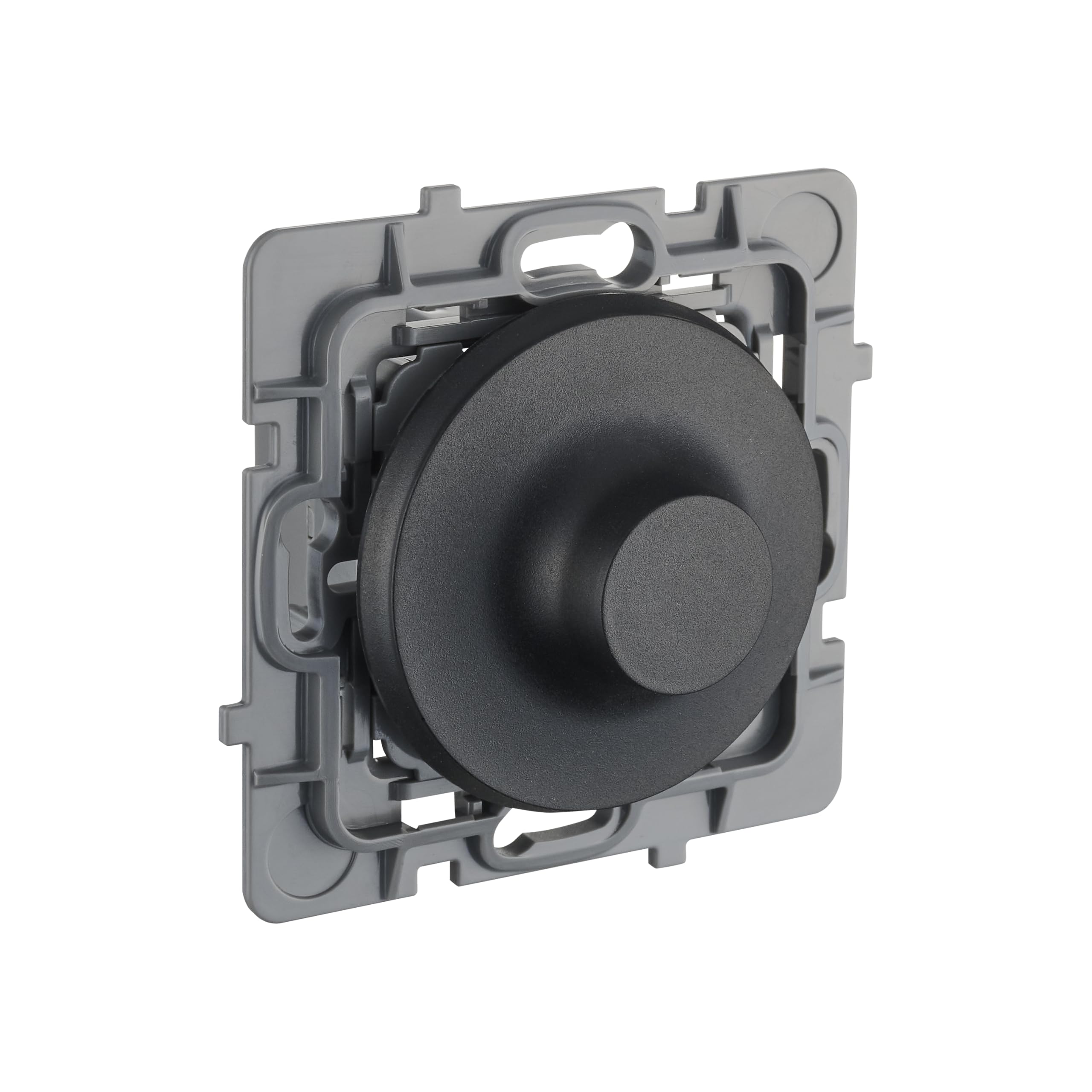 DEBFLEX - Casual Evo - Mécanisme Variateur Compatible LED - Interrupteur Variateur 1W à 75W (LED) ou 1W à 300W (Halogène) - Plastique - Pour Installation Encastrée - Noir - 74 x 74 x 54 mm