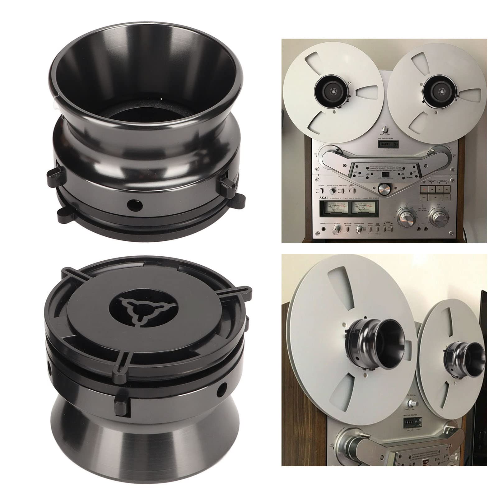 1 par de Adaptadores Nab Hub, Abridor Profesional de 10 Pulgadas, Dispositivo de Carga Universal para Studer para Akai para, Accesorios Universales para Grabadora de